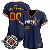 Women's Houston Astros Active Player Custom Navy 2025 City Connect Limited Stitched Baseball Jersey(Run Small),baseball caps,new era cap wholesale,wholesale hats